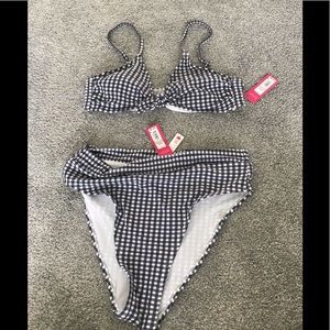 Xhilaration High Waist Bikini (Top/Bottom Size L)